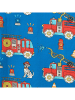 Småfolk Pyjama "Brandweerauto" blauw