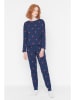 trendyol Pyjama donkerblauw