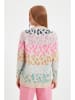 trendyol Pullover in Beige/ Bunt