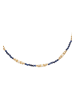 U.S. Polo Assn. Pozłacany naszyjnik z lapis lazuli - dł. 37 cm