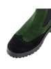 Anna Morellini Leder-Chelsea-Boots "Bridianda" in Grün/ Schwarz