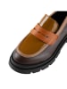 Anna Morellini Leren mocassins "Aureda" bruin/lichtbruin/oranje