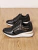 Sixth Sens Keilsneakers in Schwarz