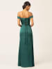 APART Satinkleid in Dunkelgrün
