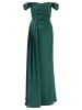 APART Satinkleid in Dunkelgrün