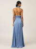 APART Satinkleid blauw