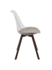 The Concept Factory Stoel bruin/transparant/taupe