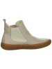 Think! Leren chelseaboots crème
