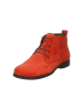 Think! Leren veterschoenen oranje