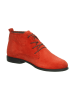 Think! Leren veterschoenen oranje