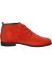 Think! Leren veterschoenen oranje