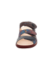 Think! Leren slippers donkerblauw/rood