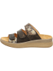 Think! Leren slippers bruin