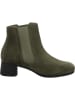 Think! Leder-Stiefeletten in Khaki