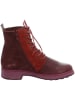 Think! Leder-Boots in Rot/ Lila