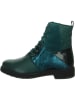 Think! Leren boots turquoise