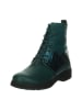 Think! Leren boots turquoise