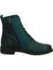Think! Leren boots turquoise