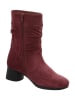 Think! Leder-Stiefeletten in Rot
