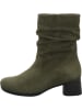 Think! Leder-Stiefeletten in Khaki