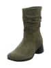 Think! Leder-Stiefeletten in Khaki