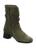 Think! Leder-Stiefeletten in Khaki