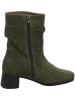 Think! Leder-Stiefeletten in Khaki