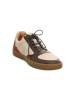 Think! Leder-Sneakers in Beige/ Braun