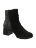 Think! Leder-Stiefeletten in Schwarz