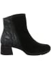 Think! Leder-Stiefeletten in Schwarz