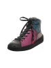 Think! Leder-Sneakers in Schwarz/ Pink