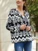 LA Angels Cardigan in Schwarz/ Creme