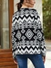 LA Angels Cardigan in Schwarz/ Creme