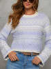 LA Angels Pullover in Hellblau/ Creme