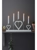 Marksljöd Adventslamp "Melissa" zwart/zilverkleurig - (B)47 x (H)36 cm