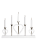 Marksljöd Adventslamp "Melissa" zwart/zilverkleurig - (B)47 x (H)36 cm