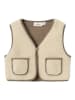 Lil Atelier Teddyweste in Beige