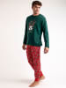 Disney Piżama w kolorze zielono-czerwonym