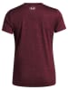 Under Armour Trainingsshirt "Twist" pruimkleurig