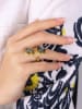 L'Atelier de Gaia Vergulde ring met edelstenen