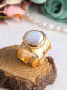 L'Atelier de Gaia Vergulde ring met edelsteen
