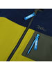 Peek U Fleece vest "Wave" geel/donkerblauw