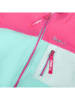 Peek U Fleece vest "Wave" turquoise/roze