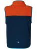 Peek U Fleece bodywarmer "Magner" oranje/donkerblauw