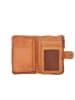 Bellicci Leder-Geldbörse "Connie" in Hellbraun - (B)9 x (H)17 x (T)3 cm