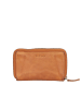Bellicci Leder-Geldbörse "Collins" in Hellbraun - (B)9 x (H)17 x (T)3 cm