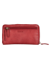 Bellicci Leder-Geldbörse "Chalice" in Rot - (B)20 x (H)10 x (T)2,5 cm