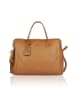 Bellicci Leder-Laptoptasche "Olga" in Hellbraun - (B)45 x (H)31 x (T)13 cm