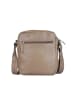Bellicci Leren schoudertas "Oswald" beige - (B)20 x (H)22 x (D)5 cm