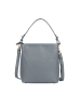 Bellicci Leren schoudertas "Calico" lichtblauw - (B)26 x (H)33 x (D)14 cm